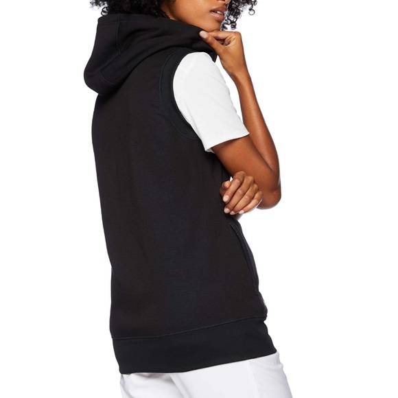 Adidas Golf Soft Fleece Hoodie Vest Full-Zip Black - Picture 2 of 11